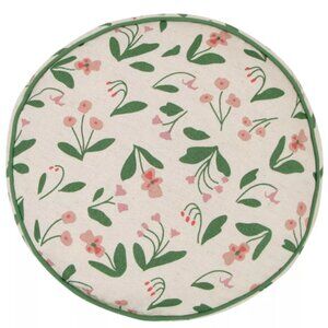 Target Bullseye Playground Spring Summer Round Floral Pillow NEW Pink/Green 12"